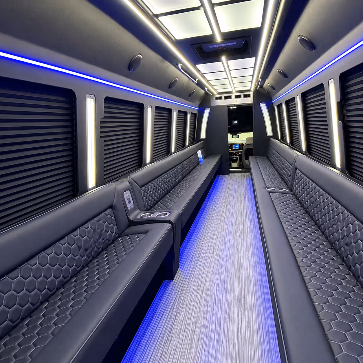 40 Passenger Party Bus Inside