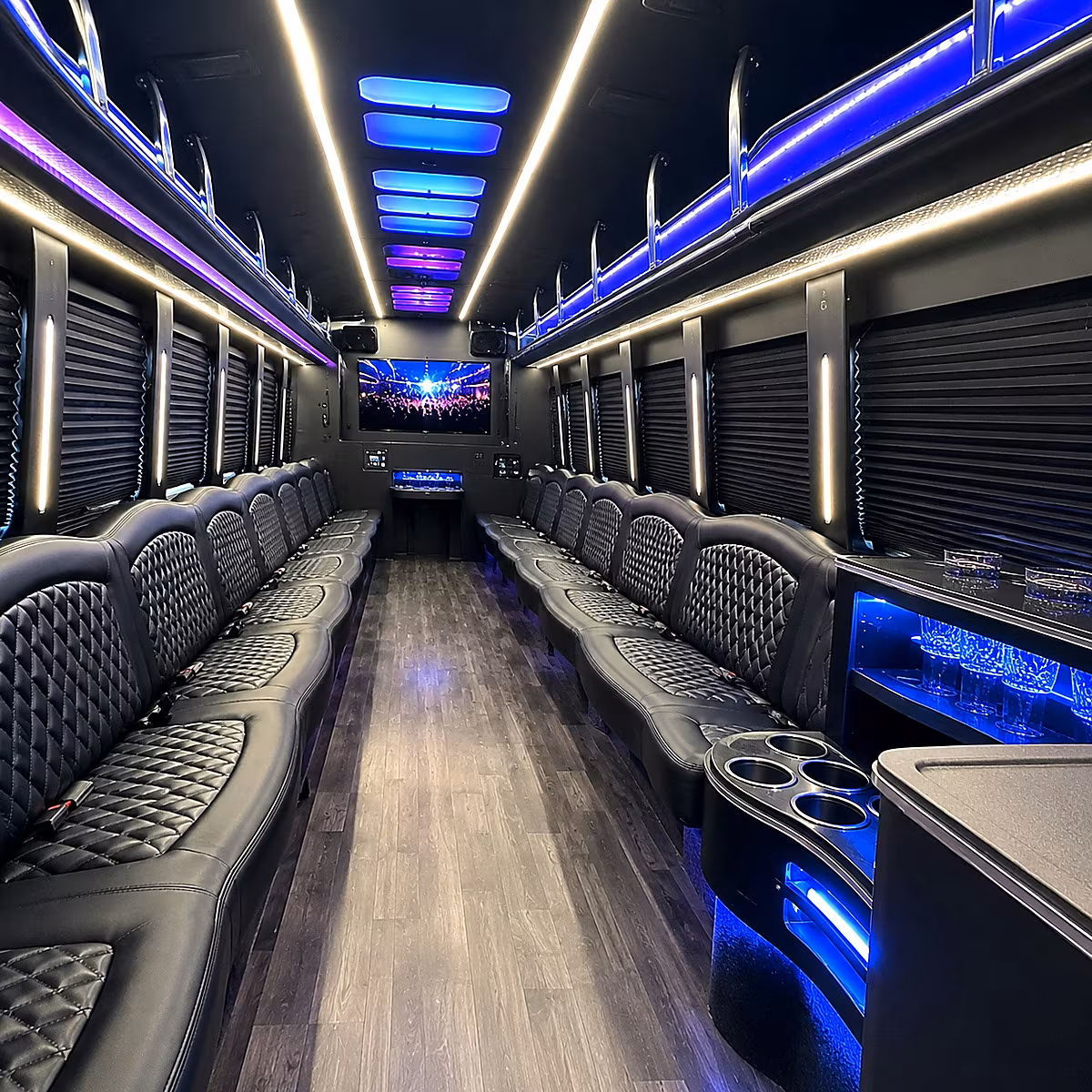 Minneapolis Bachelor & Bachelorette Transportation onboard seating