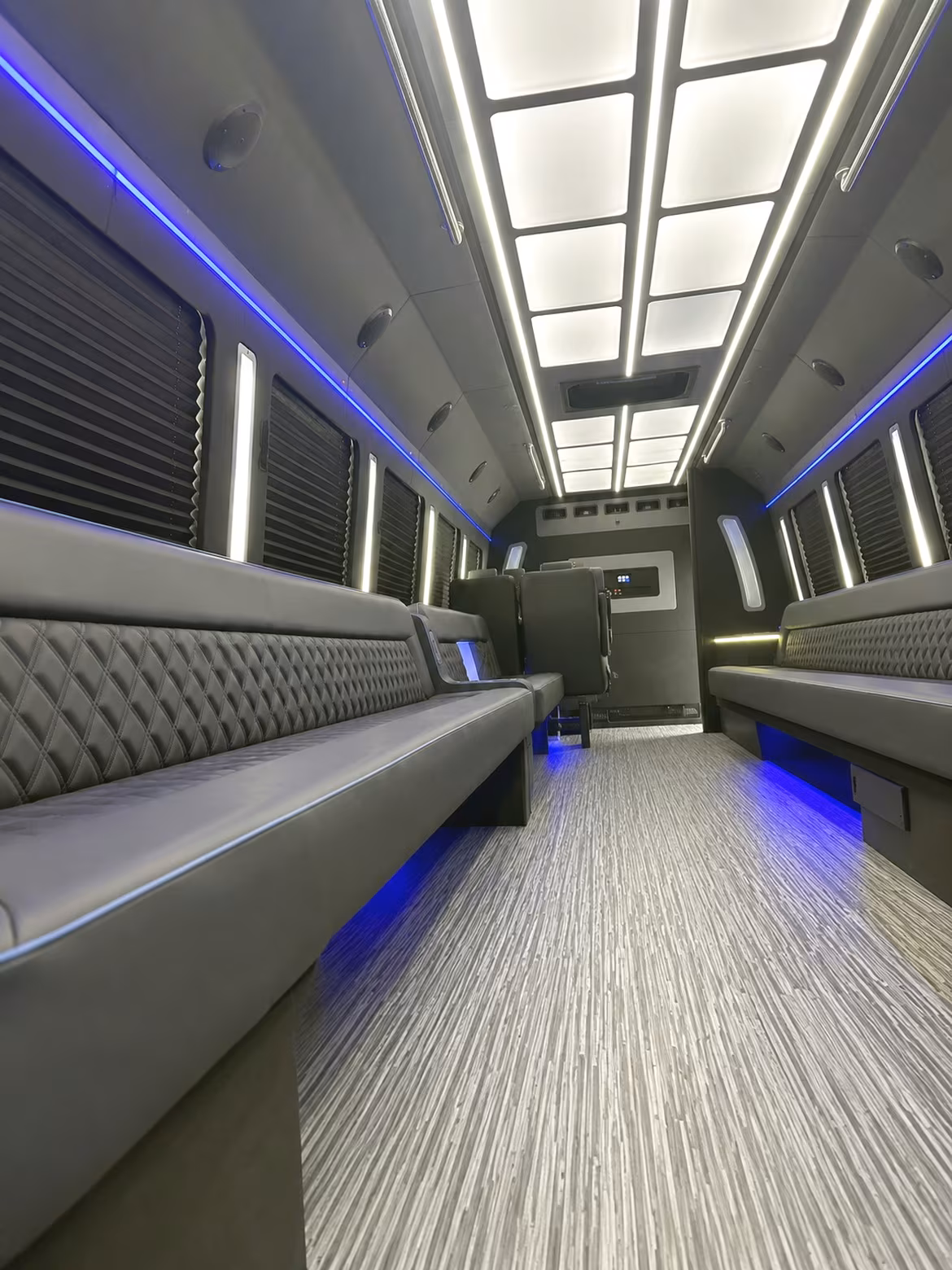 Minneapolis Birthday, Sweet 16, & Quinceañera Transportation party bus interior