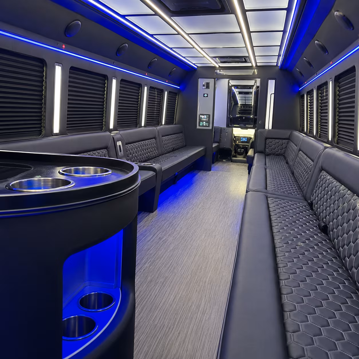 Minneapolis Private Event Transportation party bus exterior