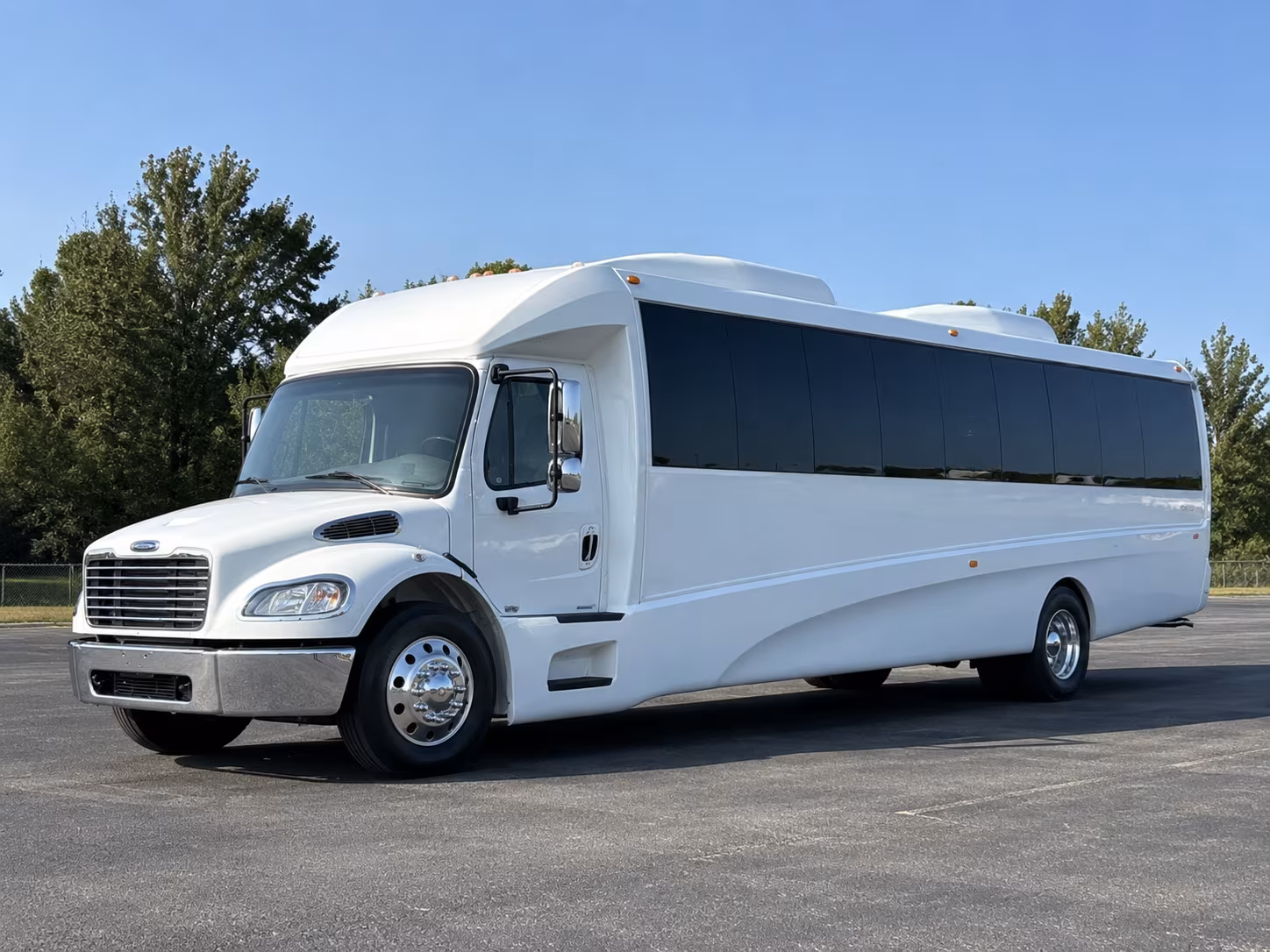 Minneapolis Sporting Event Transportation party bus exterior