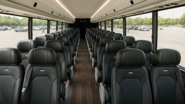 Interior of Charter Bus Company Minneapolis's 30 Passenger Minibus in Minneapolis