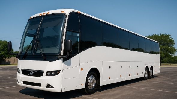 Exterior of Charter Bus Company Bloomington's 40 Passenger Party Bus in Bloomington