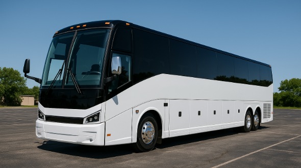 Exterior of Charter Bus Company Maple Grove's 40 Passenger Party Bus in Maple Grove