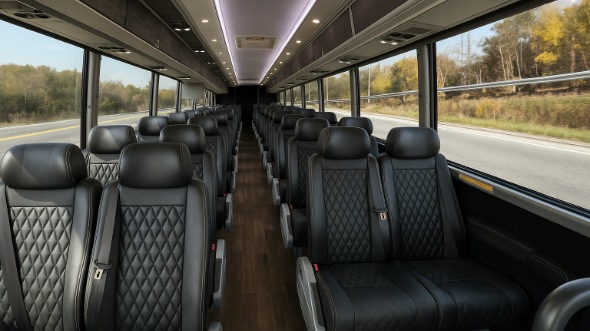 25 passenger minibus interior